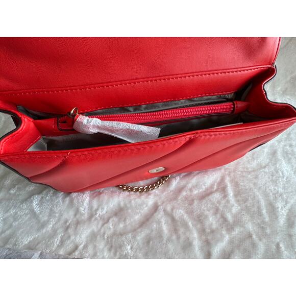 BRAND NEW DKNY Veronica MD Shoulder Bag Vegan Purse Classic Red Msrp $178 main image 4
